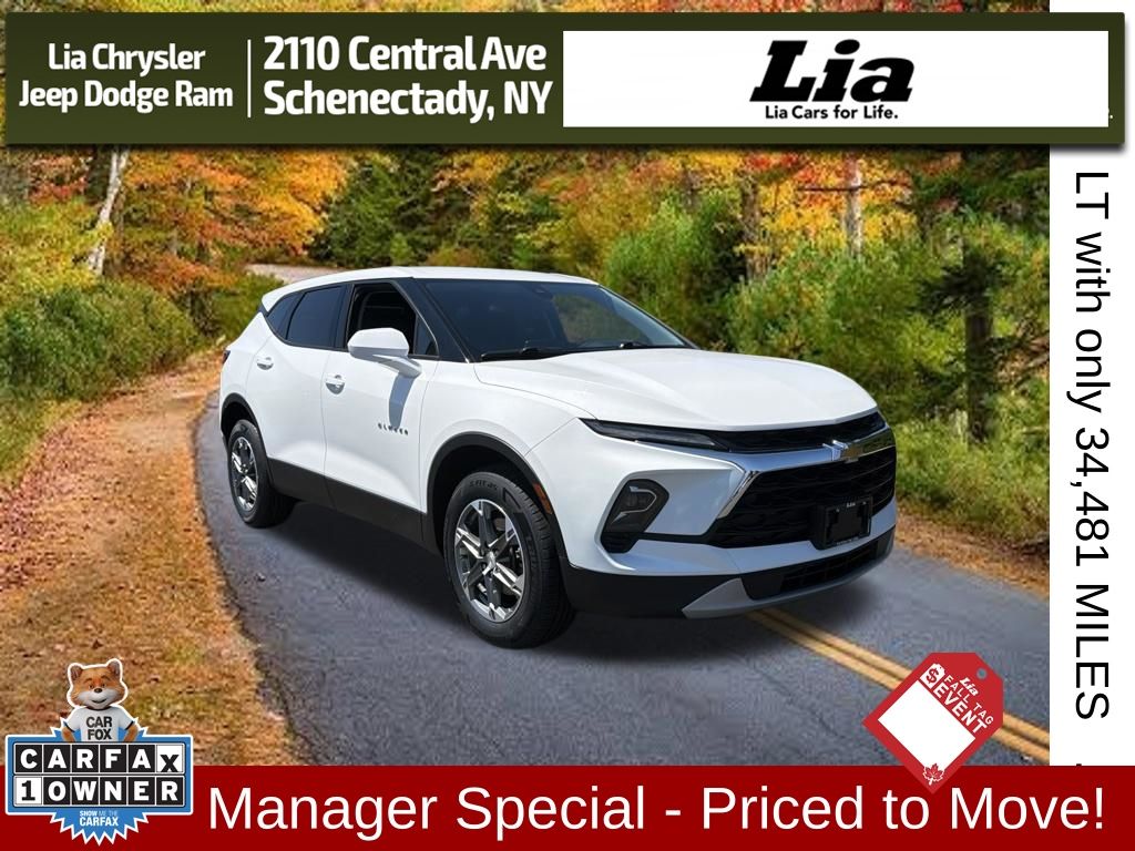 Summit White 2024 Chevrolet Blazer SUV / Crossover All-Wheel Drive 9-Speed Automatic Overdrive