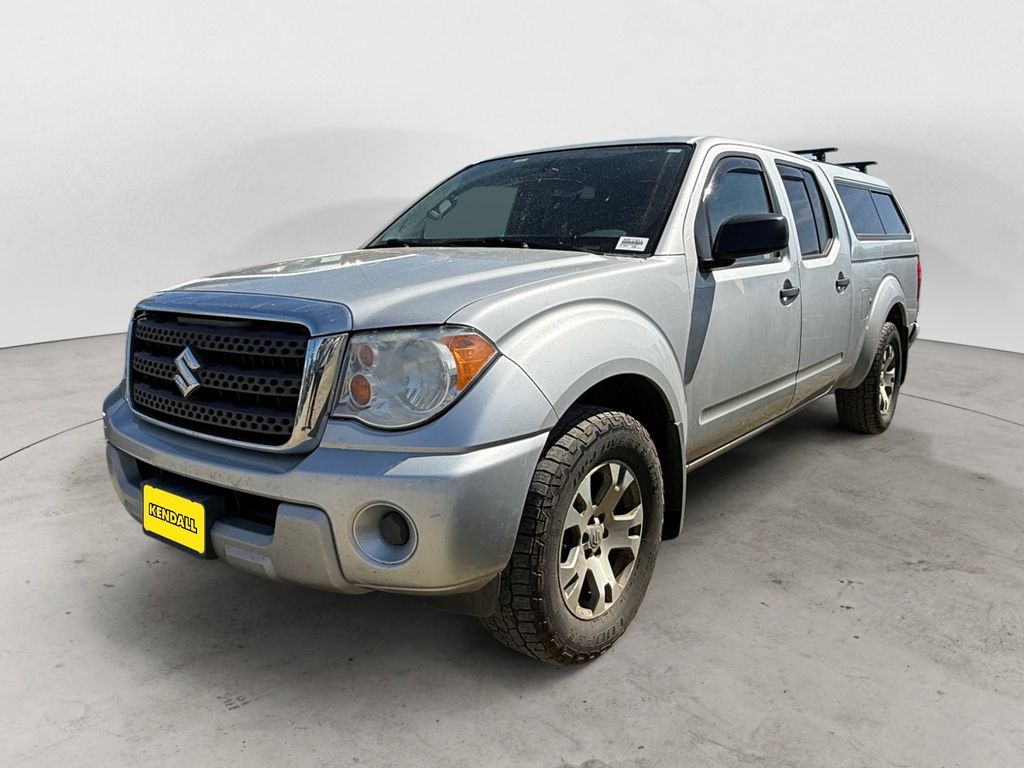 Silver 2012 Suzuki Equator Sport Crew Cab 4WD Pickup Truck Four-Wheel Drive 5-Speed Automatic