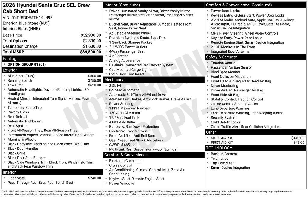 New 2026 Blue Hyundai SEL image 22