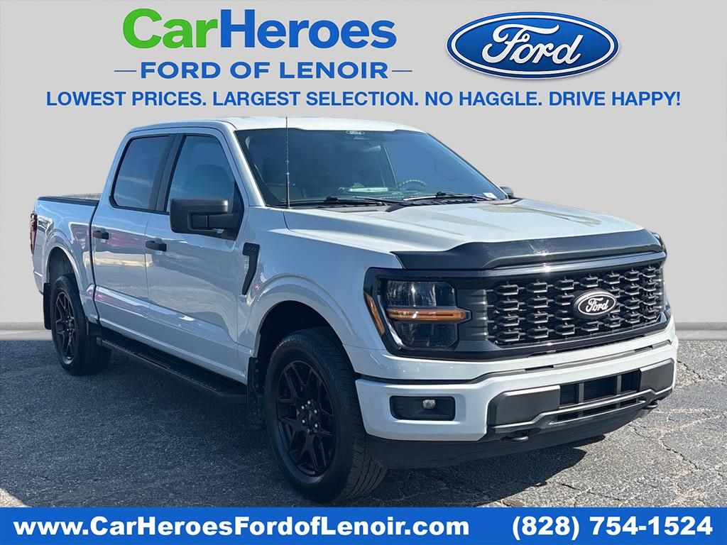 White 2024 Ford F-150 Pickup Truck Four-Wheel Drive Automatic