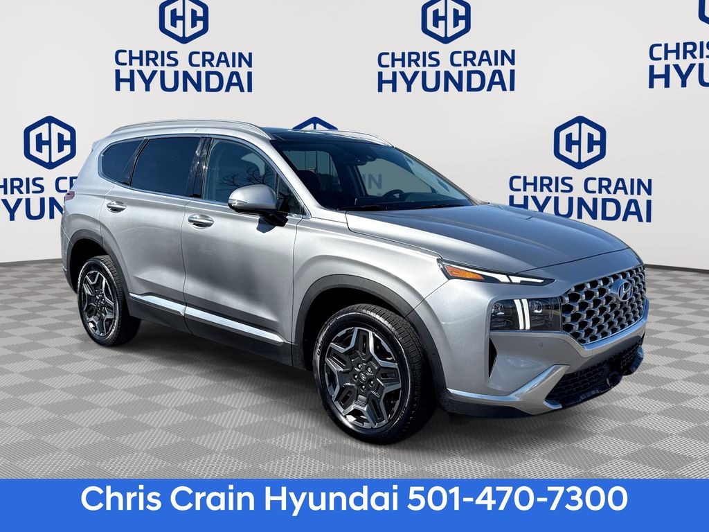 Shimmering Silver 2023 Hyundai Santa Fe Hybrid Limited AWD SUV / Crossover All-Wheel Drive 6-Speed Automatic