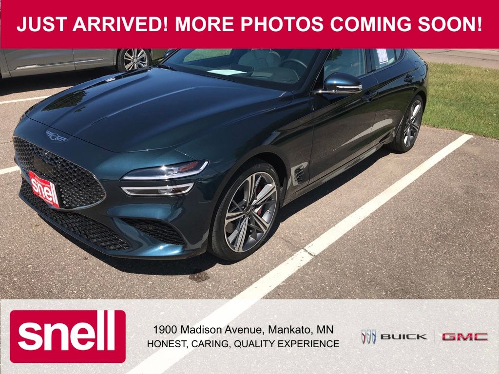 Tasman Blue 2025 Genesis G70 3.3T Sport Advanced RWD Sedan Rear-Wheel Drive 8-Speed Automatic
