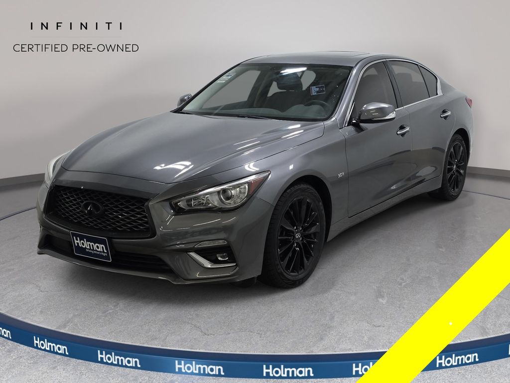 Gray (Graphite Shadow) 2020 INFINITI Q50 Sedan All-Wheel Drive 7-Speed Automatic Overdrive