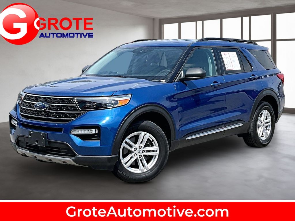 Blue Metallic 2020 Ford Explorer SUV / Crossover All-Wheel Drive Automatic