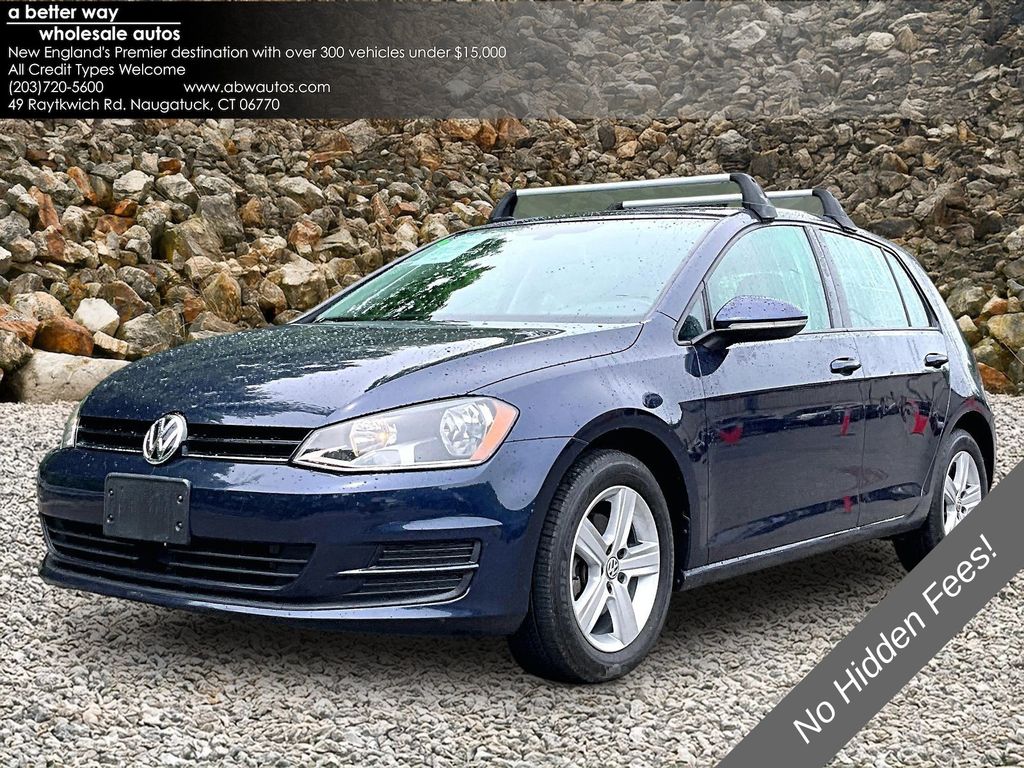Blue 2017 Volkswagen Golf TSI Wolfsburg Edition 4-Door FWD Hatchback Front-Wheel Drive 6-Speed Automatic