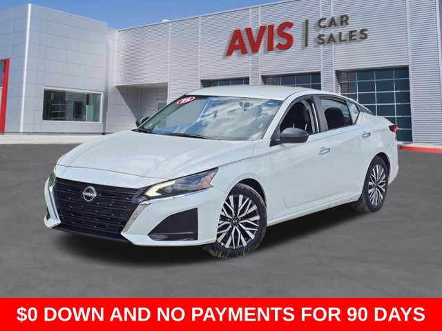 Glacier White 2025 Nissan Altima Sedan Front-Wheel Drive Continuously Variable Transmission