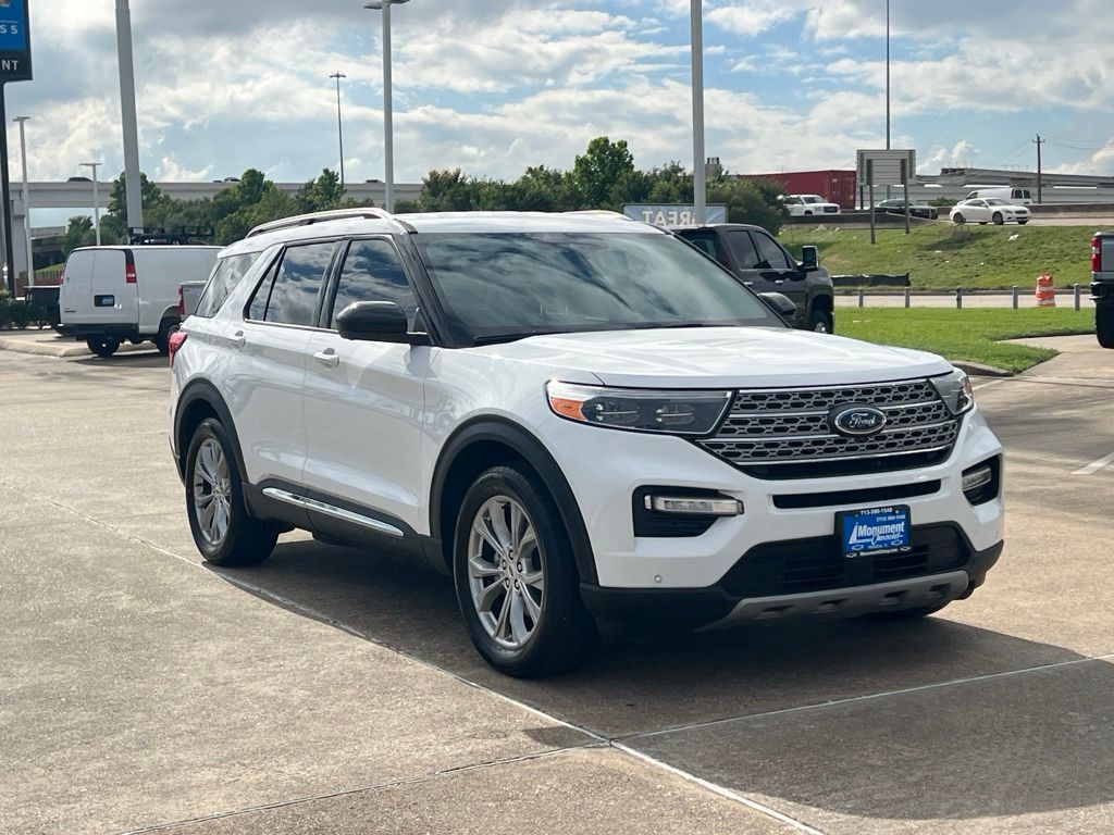 2022 Ford Explorer Limited White at Shottenkirk Kia Fort Bend