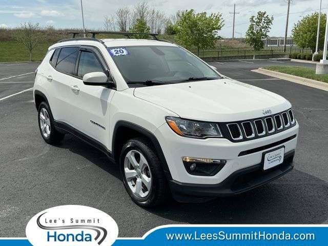 White Clearcoat 2020 Jeep Compass Latitude 4WD SUV / Crossover Four-Wheel Drive 9-Speed Automatic