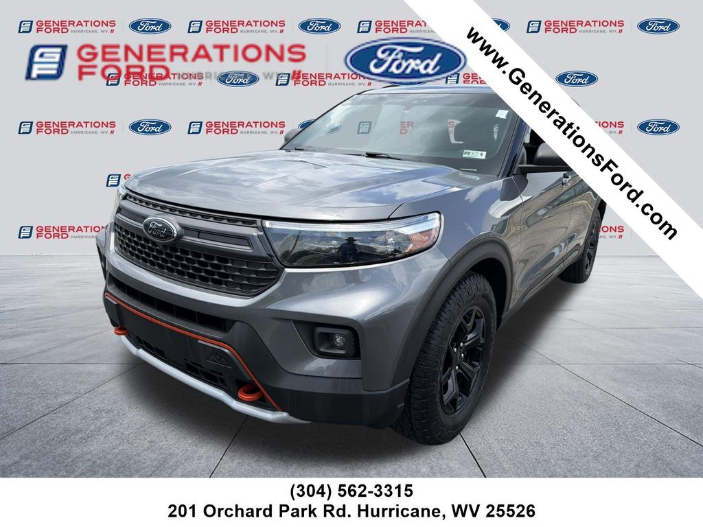Carbonized Gray Metallic 2021 Ford Explorer SUV / Crossover All-Wheel Drive Automatic