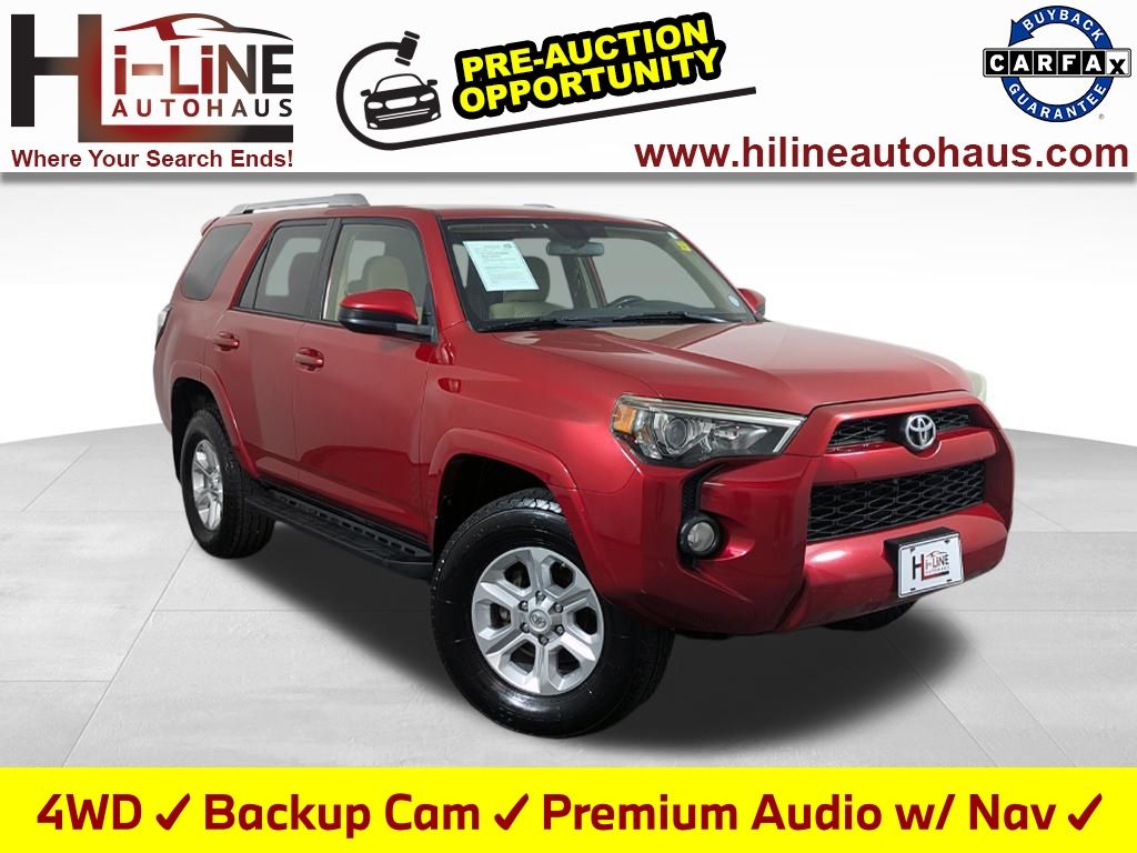 Barcelona Red Metallic 2014 Toyota 4Runner SR5 4WD SUV / Crossover Four-Wheel Drive 5-Speed Automatic Overdrive