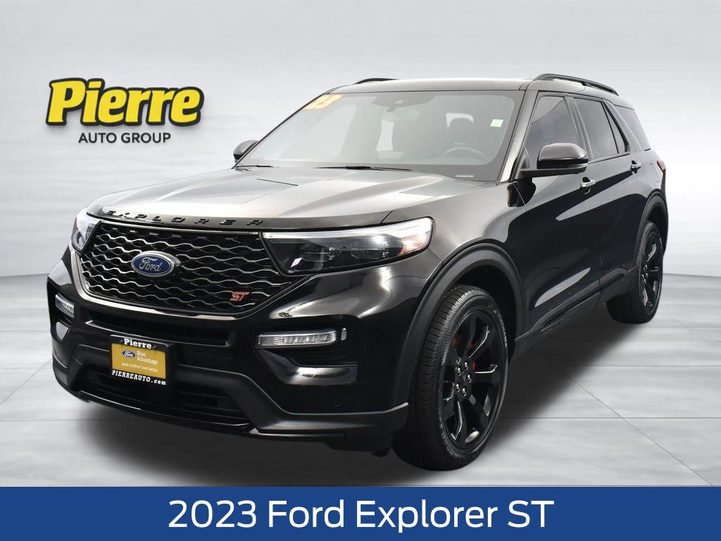 Black Metallic 2023 Ford Explorer SUV / Crossover All-Wheel Drive Automatic