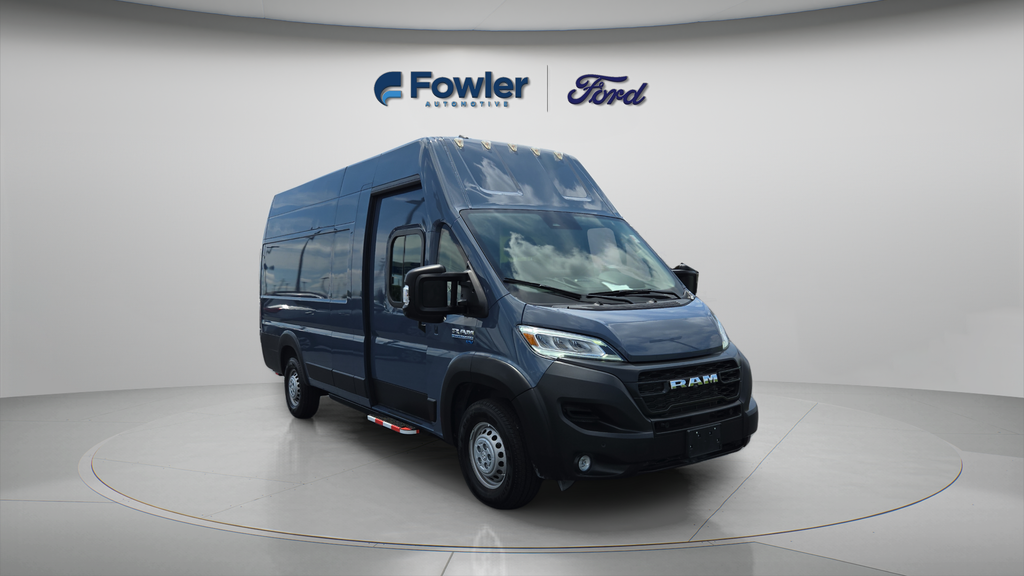 Black 2024 RAM ProMaster EV Delivery 159 Super High Roof Step Van FWD Van Front-Wheel Drive 1-Speed Automatic