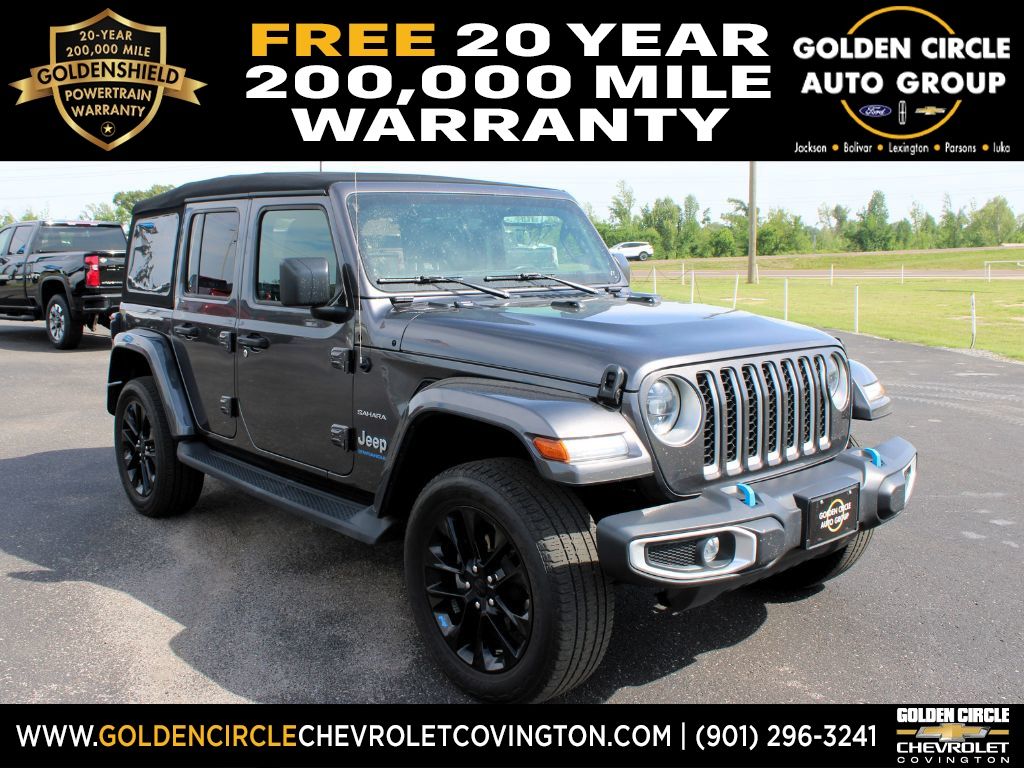 Gray (Granite Crystal Metallic Clearcoat) 2023 Jeep Wrangler 4xe Sahara 4WD SUV / Crossover Four-Wheel Drive 8-Speed Automatic
