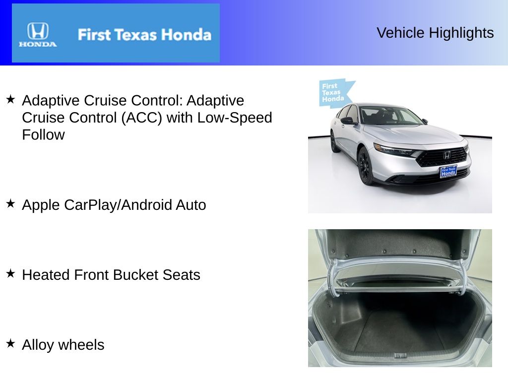 Used Car 2025 Honda Accord  Se For Sale Under $30,000 In Austin, Texas