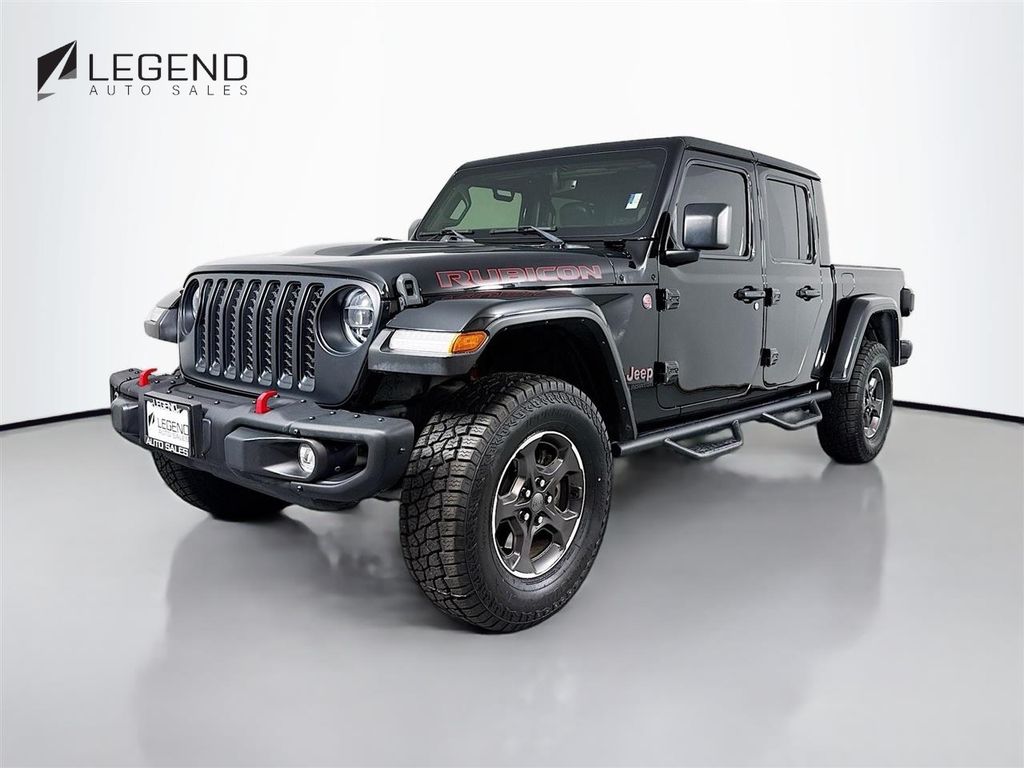 Black Clearcoat 2022 Jeep Gladiator Rubicon Crew Cab 4WD Pickup Truck Four-Wheel Drive 8-Speed Automatic