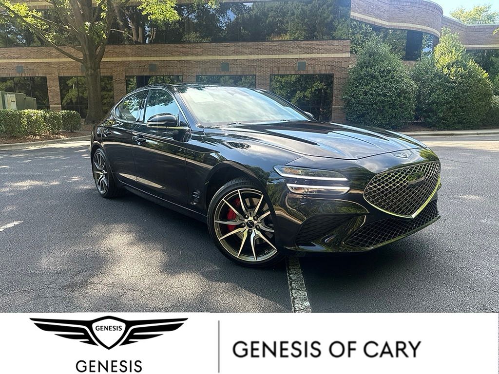 Vik Black 2025 Genesis G70 Sedan Rear-Wheel Drive 8-Speed Automatic