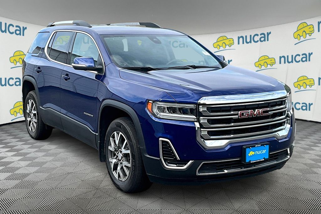 Ultra Blue Metallic 2023 GMC Acadia SLE AWD SUV / Crossover Four-Wheel Drive 9-Speed Automatic