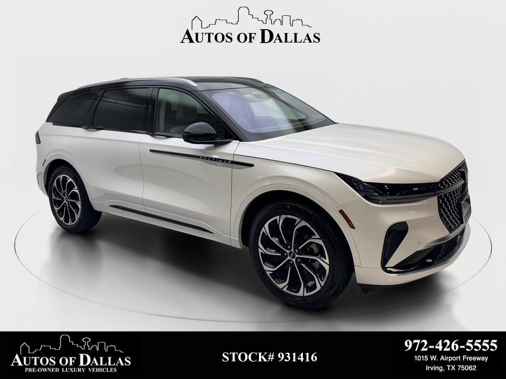 White Platinum Clearcoat Metallic 2025 Lincoln Nautilus Reserve AWD SUV / Crossover All-Wheel Drive 8-Speed Automatic