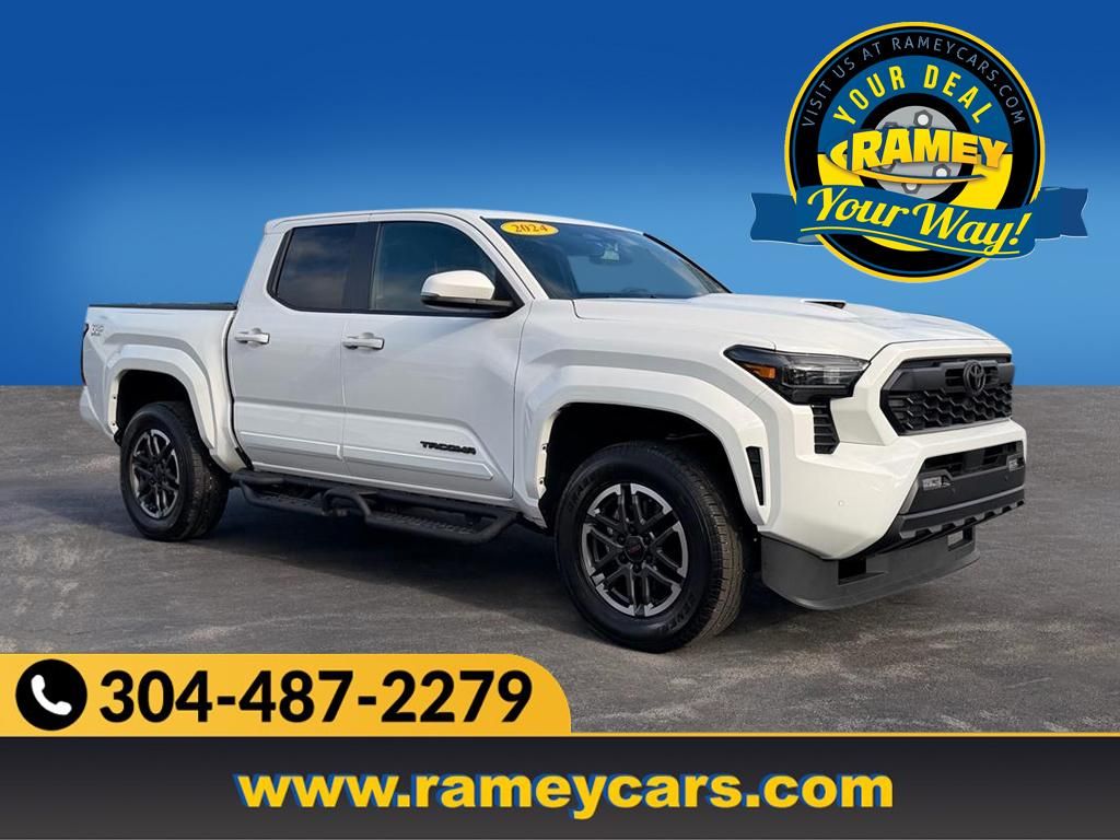 Ice Cap 2024 Toyota Tacoma TRD Sport Double Cab 4WD Pickup Truck Four-Wheel Drive 8-Speed Automatic