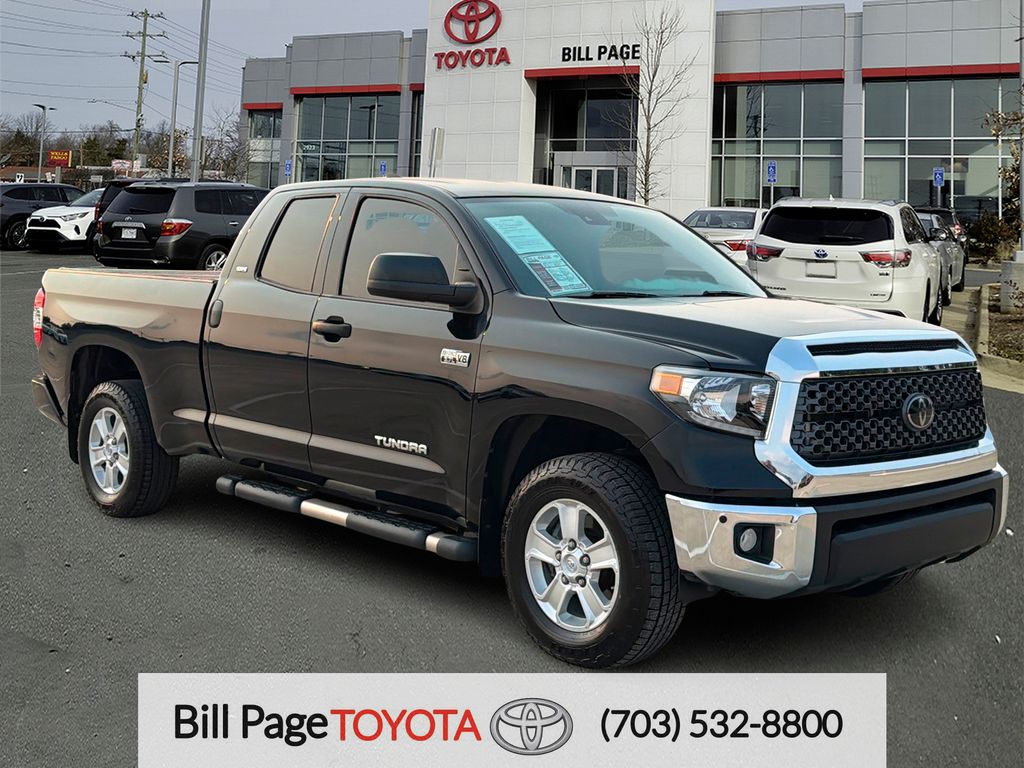 Midnight Black Metallic 2020 Toyota Tundra Pickup Truck Four-Wheel Drive 6-Speed Automatic