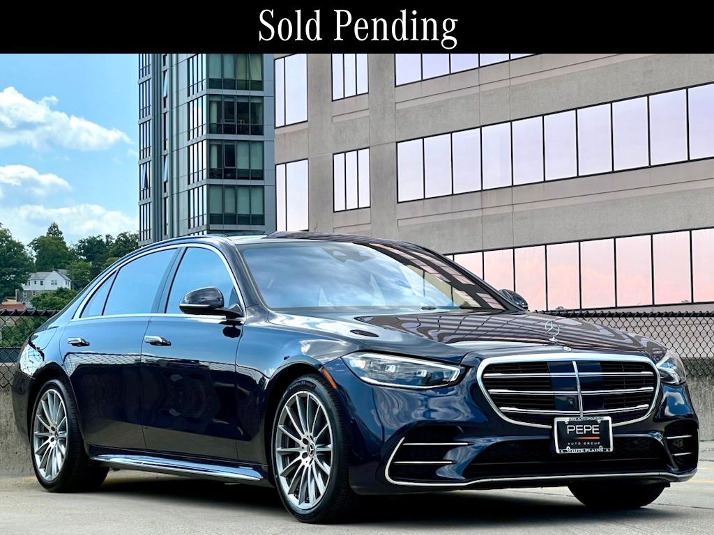 Nautical Blue Metallic 2023 Mercedes-Benz S-Class Sedan All-Wheel Drive 9-Speed Automatic