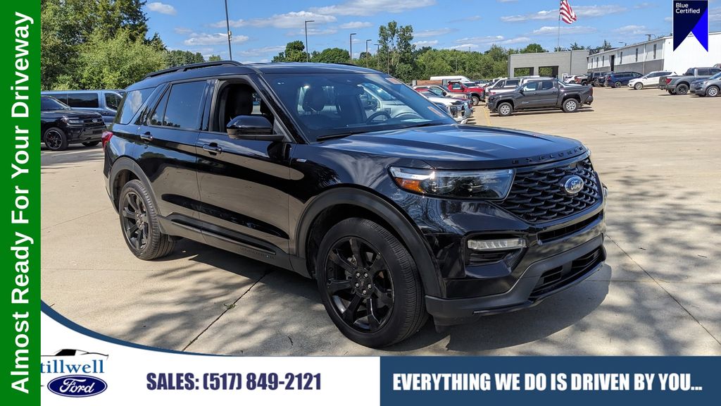 Black Metallic 2023 Ford Explorer SUV / Crossover All-Wheel Drive Automatic