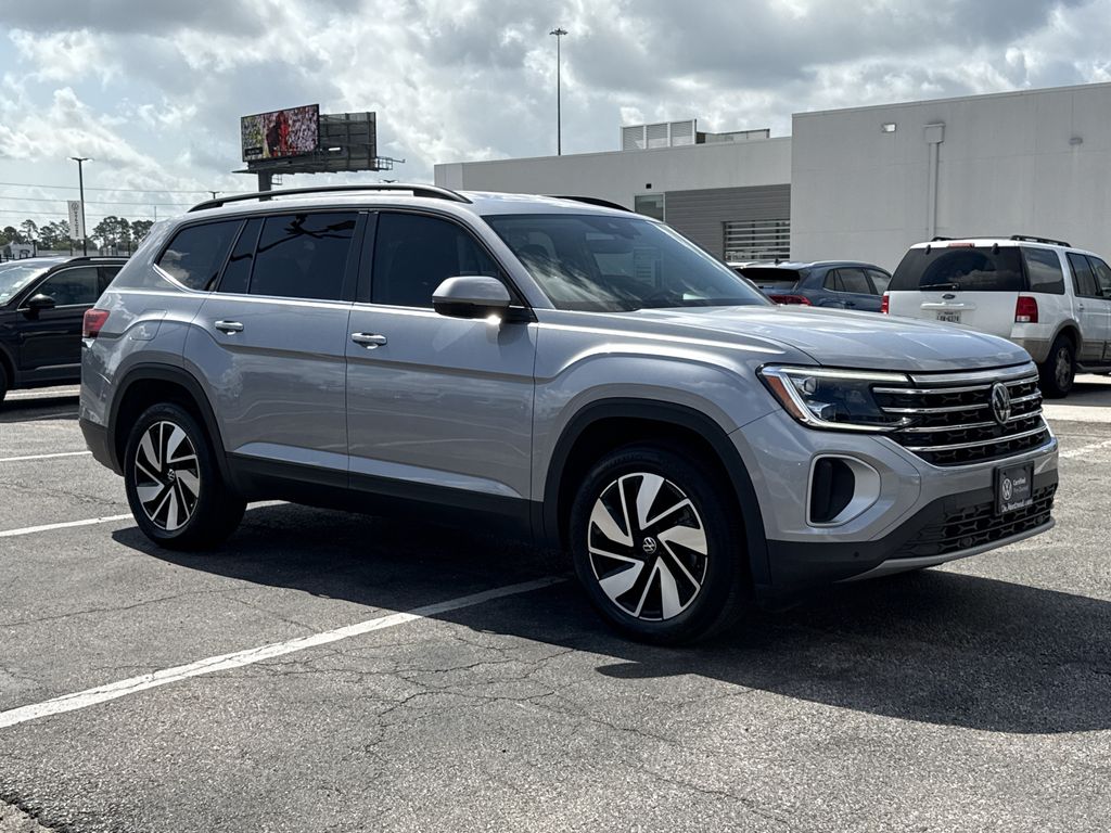 2024 Volkswagen Atlas 2.0T SE w/Technology Silver at DeMontrond Auto Country
