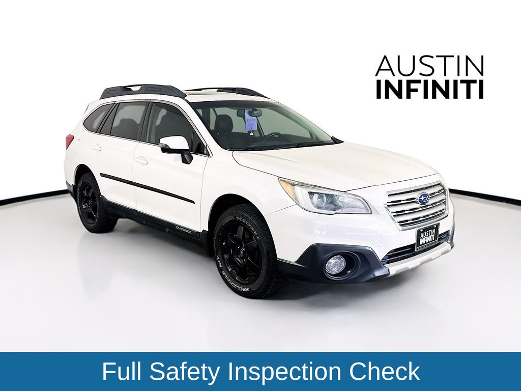 Crystal White Pearl 2015 Subaru Outback 2.5i Limited Wagon All-Wheel Drive Continuously Variable Transmission