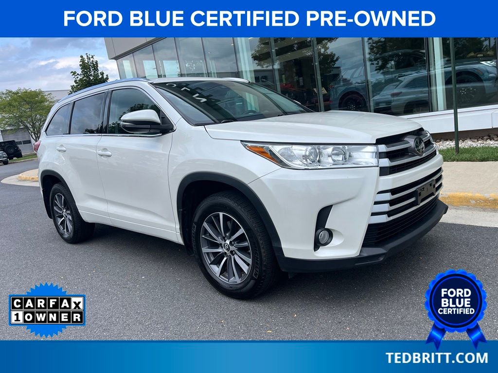 White (Blizzard Pearl) 2018 Toyota Highlander SUV / Crossover All-Wheel Drive 8-Speed Automatic
