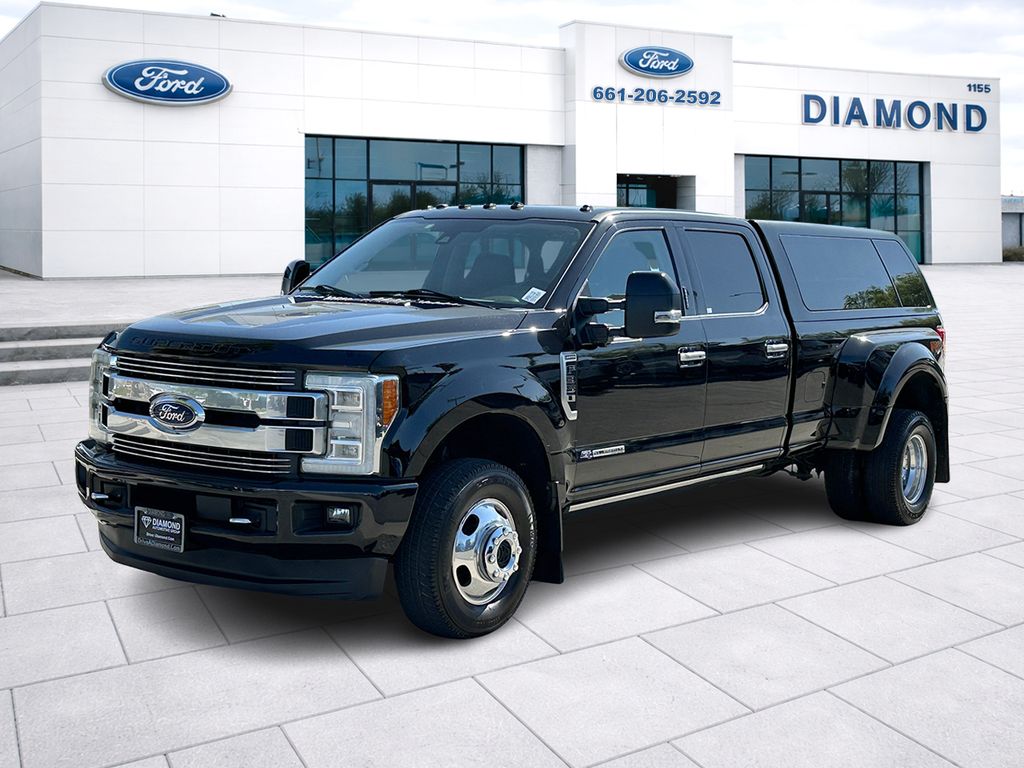 Shadow Black 2018 Ford F-350 Super Duty Limited Crew Cab LB DRW 4WD Pickup Truck Four-Wheel Drive 6-Speed Automatic