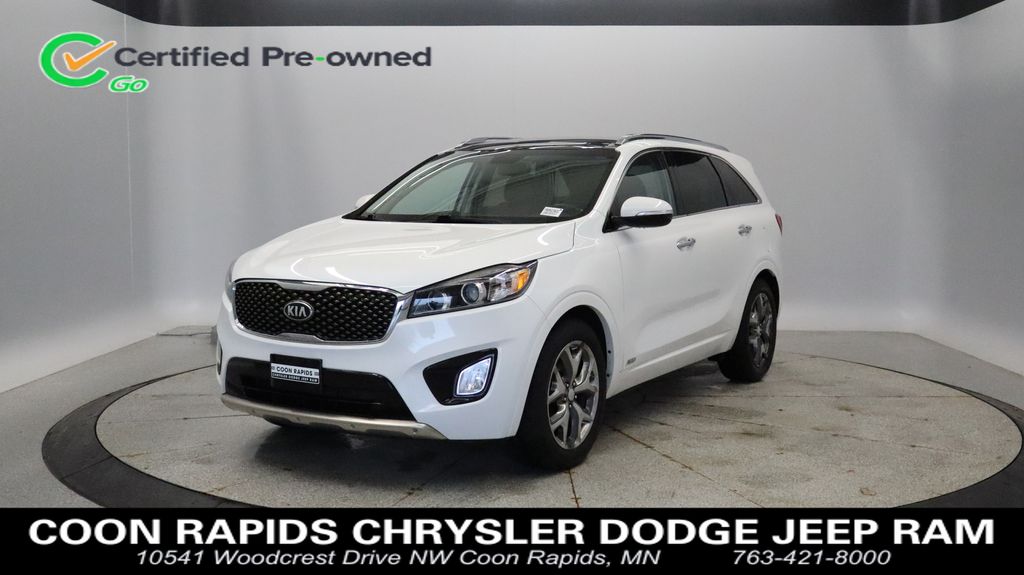 Snow White Pearl 2018 Kia Sorento SX V6 AWD SUV / Crossover All-Wheel Drive 6-Speed Automatic