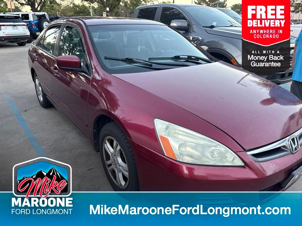 Orange (Tango Red Pearl) 2006 Honda Accord Sedan 5-Speed Manual Overdrive