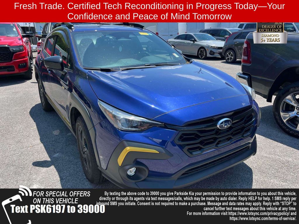 Sapphire Blue Pearl 2024 Subaru Crosstrek Sport AWD SUV / Crossover All-Wheel Drive Continuously Variable Transmission