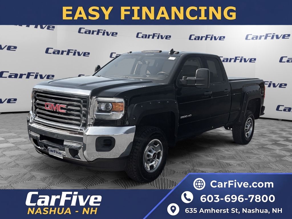 Onyx Black 2015 GMC Sierra 2500HD Pickup Truck Four-Wheel Drive 6-Speed Automatic Overdrive