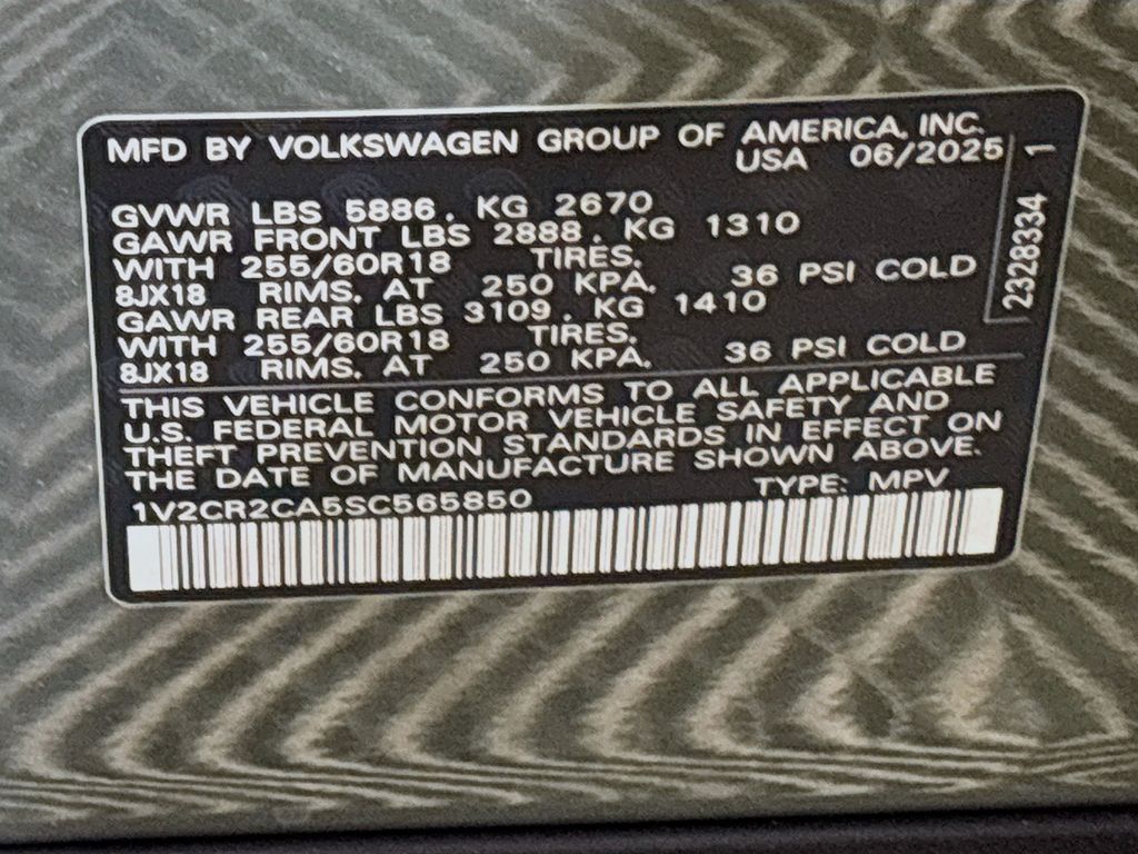 2025 Volkswagen Atlas 2.0T Peak Edition