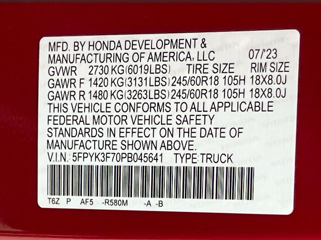 2023 Honda Ridgeline RTL-E Red at North Houston Mitsubishi