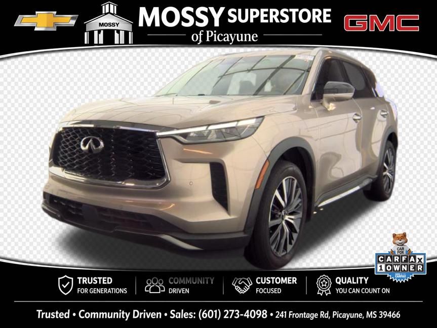 Warm Titanium 2023 INFINITI QX60 SUV / Crossover Front-Wheel Drive 9-Speed Automatic