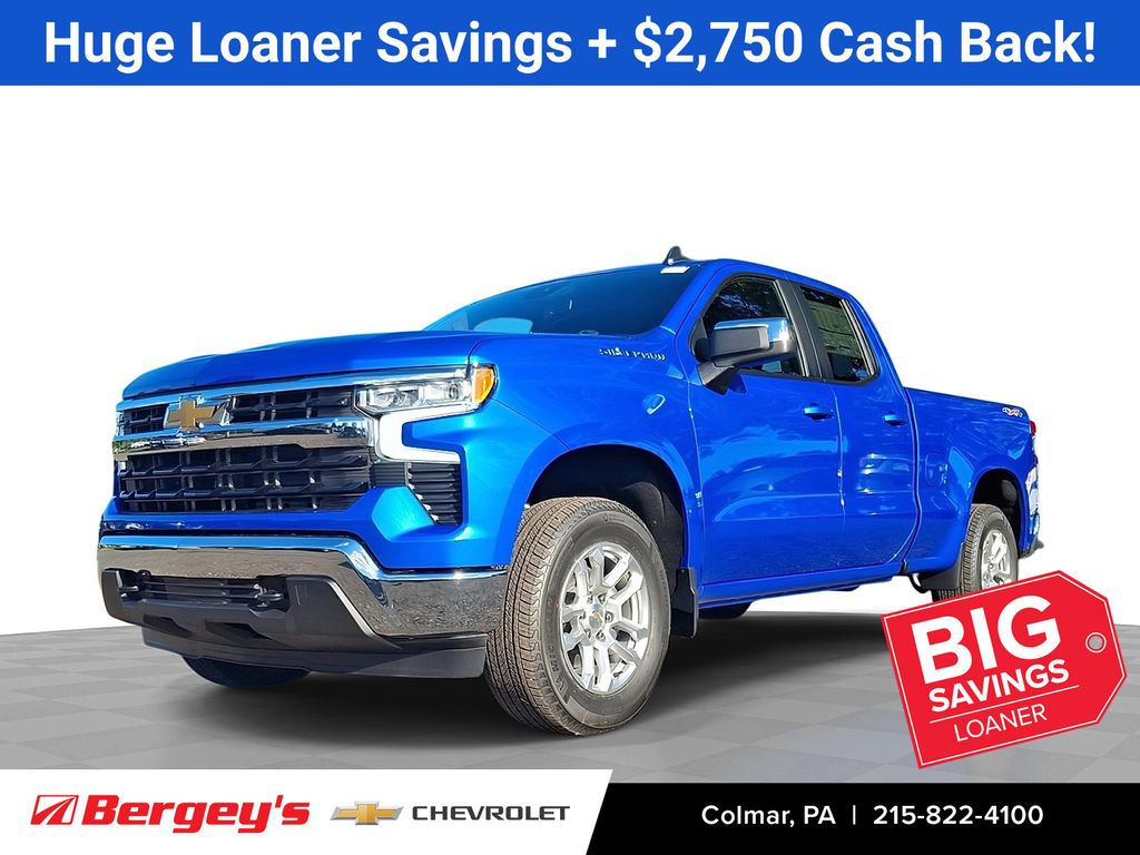 Riptide Blue Metallic 2026 Chevrolet Silverado 1500 Pickup Truck Four-Wheel Drive 8-Speed Automatic