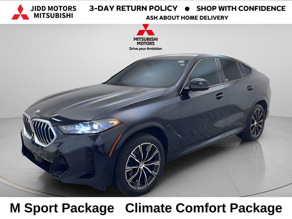 Carbon Black Metallic 2025 BMW X6 SUV / Crossover All-Wheel Drive 8-Speed Automatic