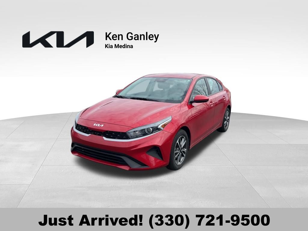 Currant Red 2023 Kia Forte LXS FWD Sedan Front-Wheel Drive Continuously Variable Transmission