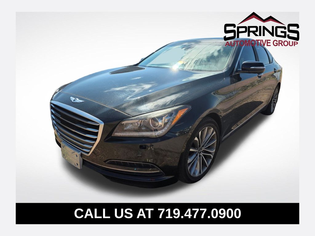 Caspian Black 2015 Hyundai Genesis Sedan  8-Speed Automatic