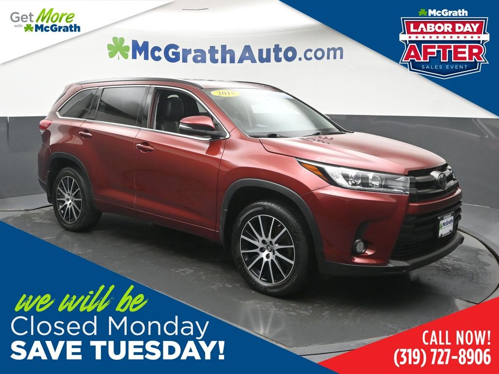 2018 Toyota Highlander Rojo (Salsa Red Pearl) SUV/Crossover Tracción en las cuatro ruedas 8 velocidades Automática