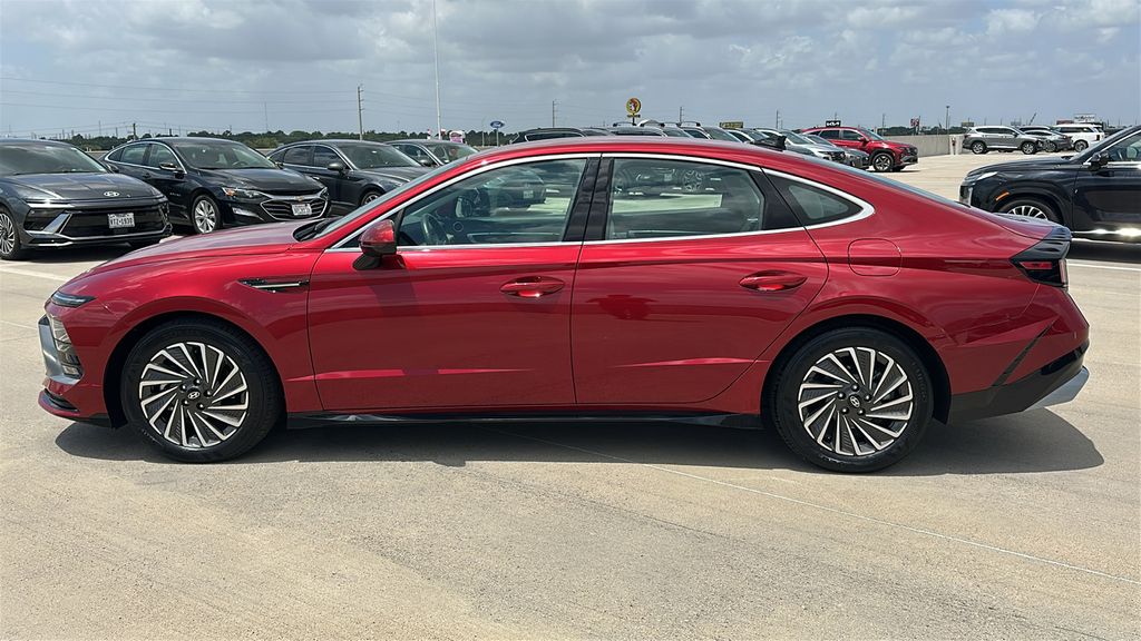 2025 Hyundai Sonata Hybrid SEL Red at DeMontrond Gulf Freeway