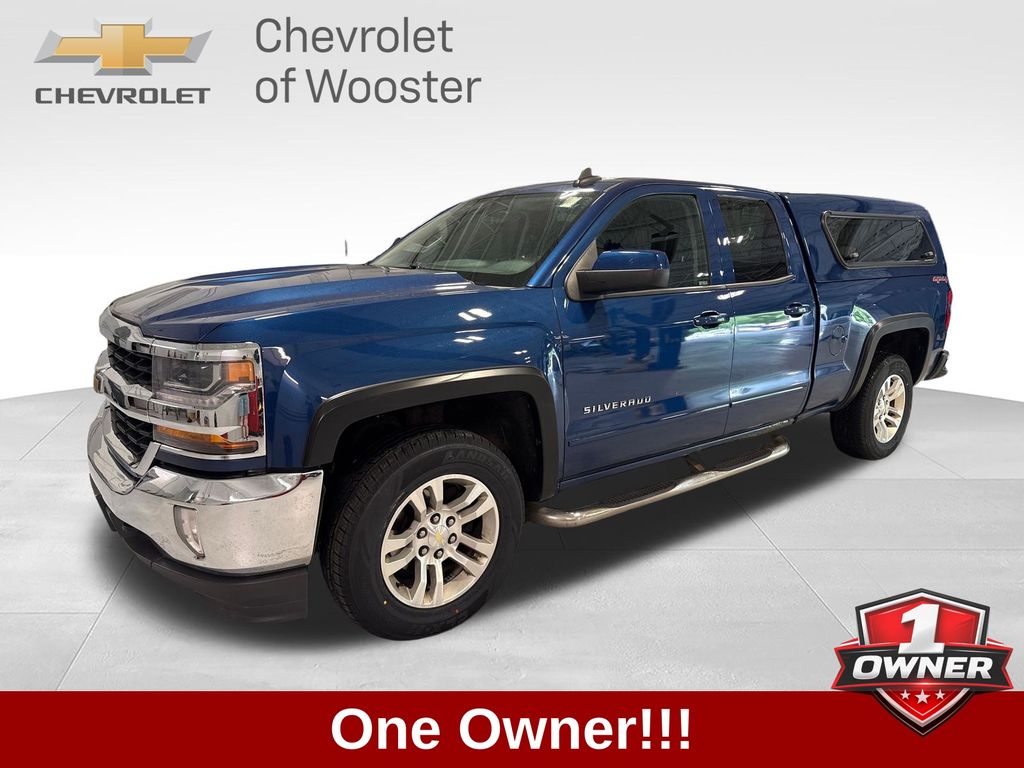 Deep Ocean Blue Metallic 2016 Chevrolet Silverado 1500 LT Double Cab 4WD Pickup Truck Four-Wheel Drive 6-Speed Automatic Overdrive