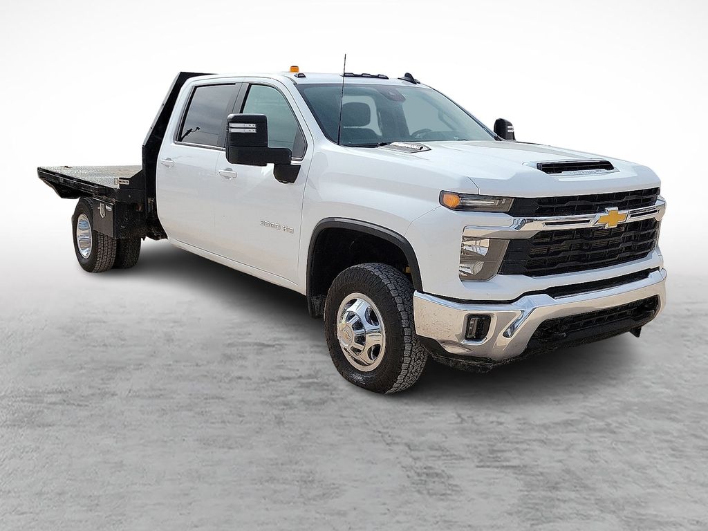 Summit White 2024 Chevrolet Silverado 3500HD LT Crew Cab LB 4WD Pickup Truck Four-Wheel Drive Automatic