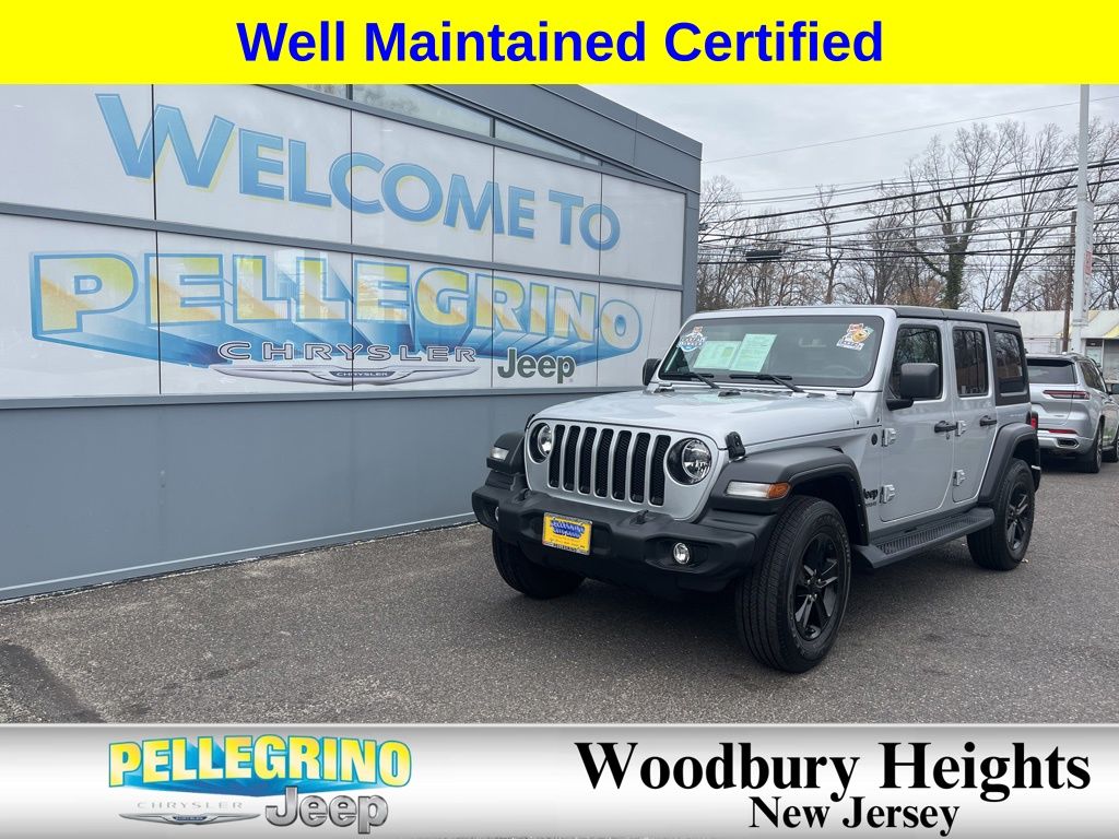 Silver Zynith Clearcoat 2022 Jeep Wrangler SUV / Crossover Four-Wheel Drive 8-Speed Automatic