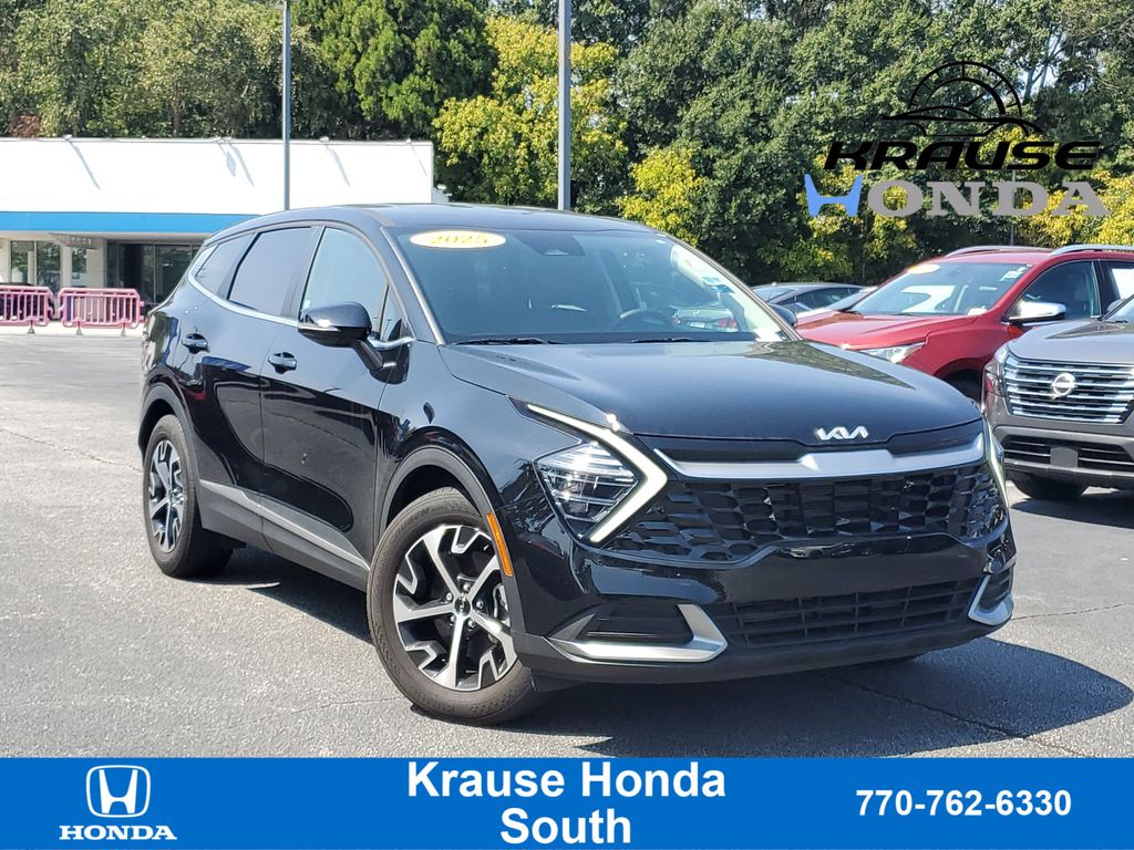 Ebony / Black 2025 Kia Sportage SUV / Crossover Front-Wheel Drive 8-Speed Automatic