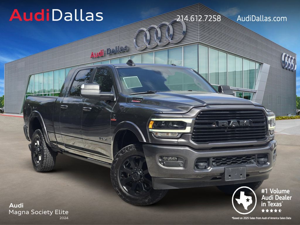 Gray (Granite Crystal Metallic Clearcoat) 2021 RAM 2500 Laramie Mega Cab 4WD Pickup Truck Four-Wheel Drive 6-Speed Automatic