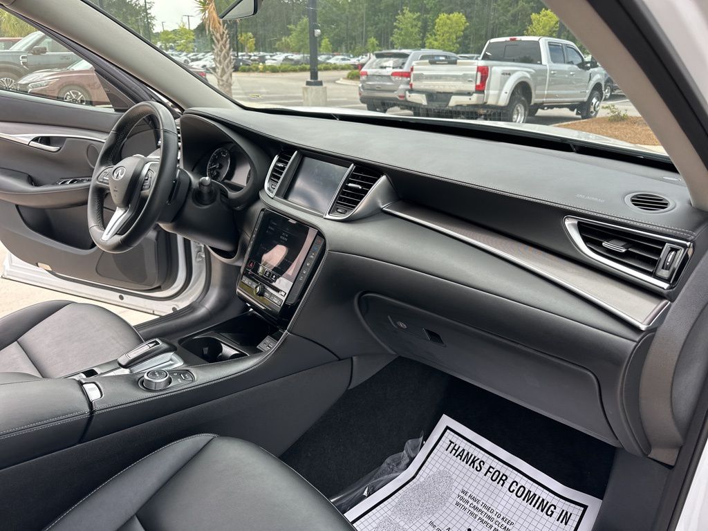 2023 Lunar White INFINITI QX50 PURE FWD SUV