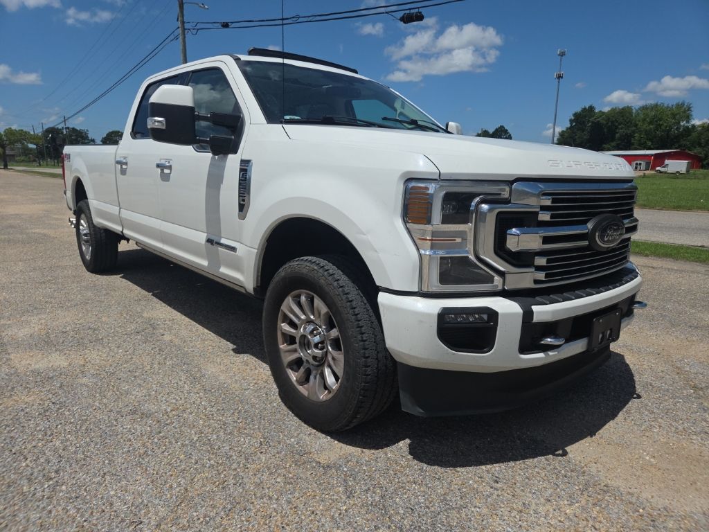 White Metallic 2021 Ford F-350 Super Duty Pickup Truck Four-Wheel Drive Automatic